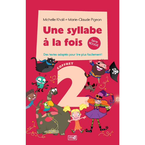 Une syllabe à la fois - Coffret 2 série rouge : Des textes adaptés pour lire plus facilement!