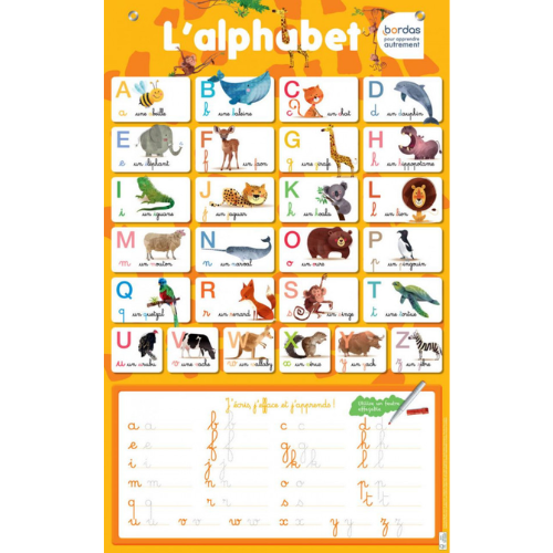 Poster ardoise effaçable - L'Alphabet