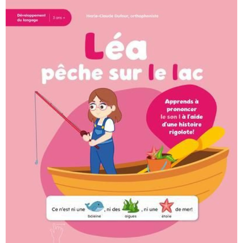 Léa pêche sur le lac