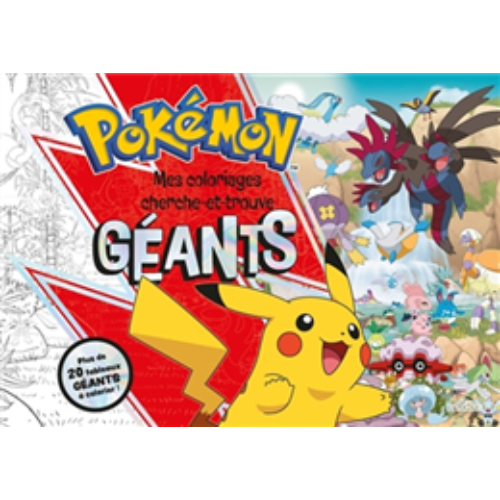 Pokémon : Mes coloriages cherche-et-trouve géants