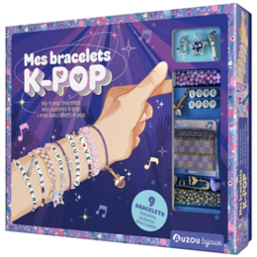 Mes bracelets k-pop = My k-pop bracelets = Mis pulseras k-pop = I miei braccialetti k-pop