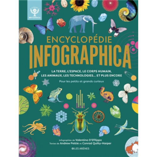 Encyclopédie infographica : la Terre, l'espace, le corps humain, les animaux, les technologies... et plus encore : pour les petits et grands curieux