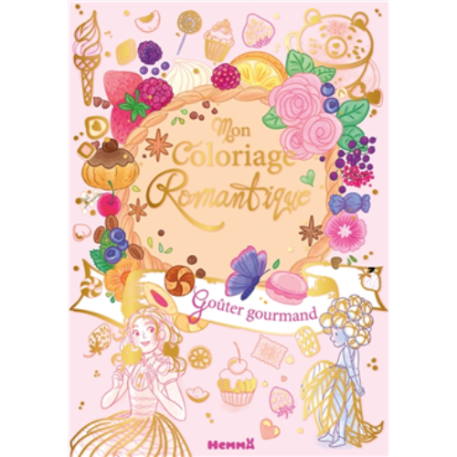 Mon coloriage romantique : Goûter gourmand