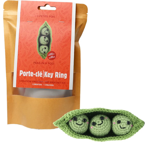 KIT DIY PORTE-CLÉS CROCHET – PETITS POIS