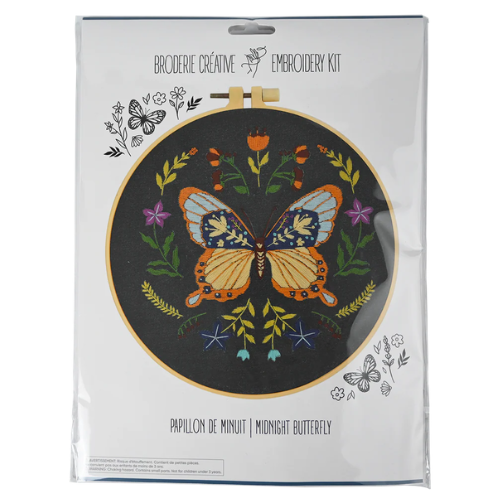 Kit de broderie - Papillon minuit