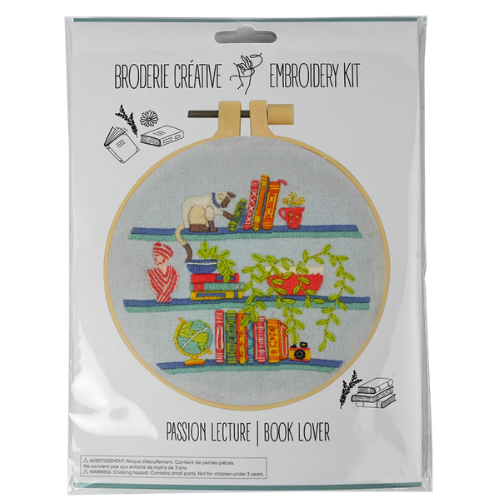 Kit de broderie - Passion lecture