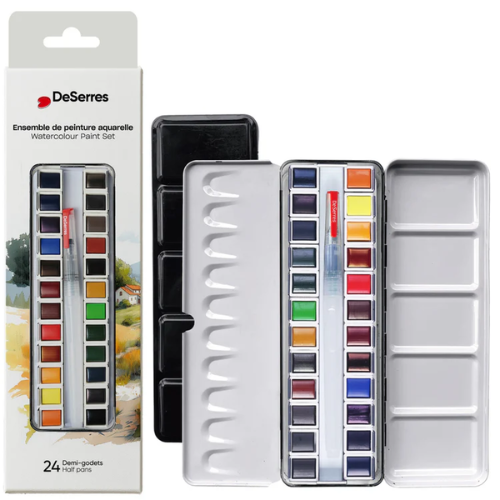ENSEMBLE AQUARELLE - 24 DEMI-GODETS EN BLOC