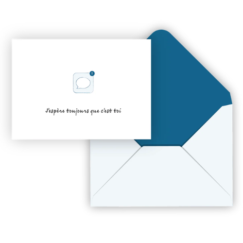 Carte de souhait - Texto d'amour