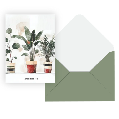 Carte de souhait - Mille fois merci
