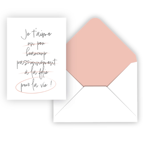 Carte de souhait - Pour la vie
