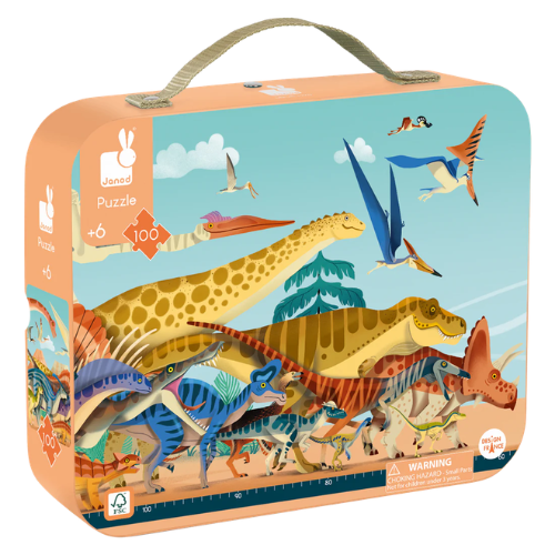 Puzzle panoramique dinosaures - 100 pièces