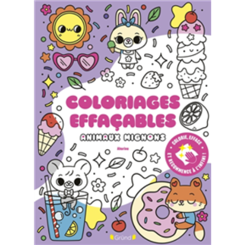 Coloriages effaçables : Animaux mignons