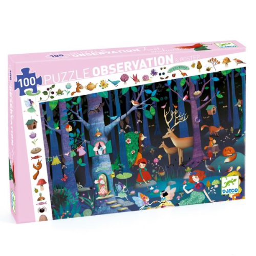 Puzzle d'Observation - Forêt Enchantée 100 pcs