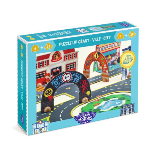 Crazy Motors / Puzzl'Up Ville-Géant - 33 pcs