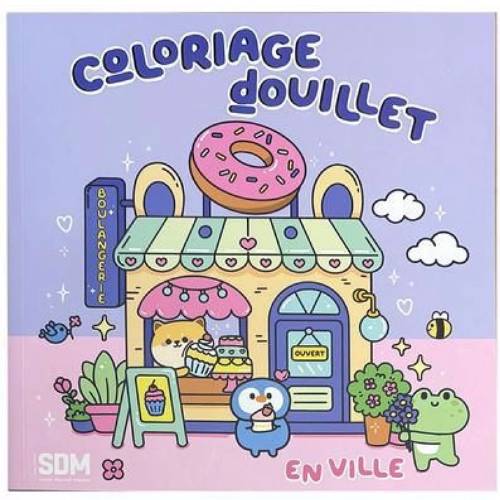 Coloriage douillet en ville