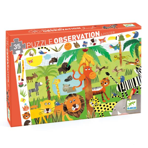 Puzzle observation / Jungle / 35 pcs