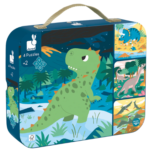 4 EN 1 CASSE-TÊTE PROGRESSIFS - DINOSAURES