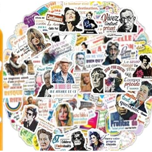Autocollants citations en français VRAC