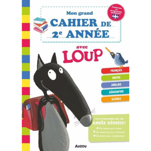 Mon grand cahier de 2e année avec Loup