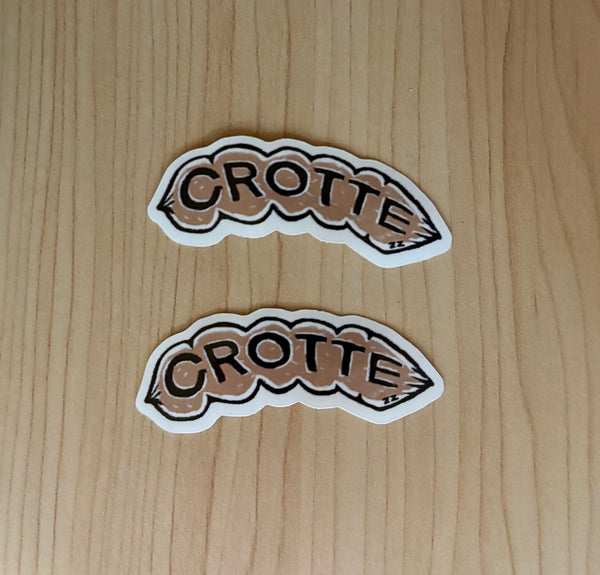 Autocollant crotte