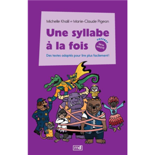 Une syllabe à la fois - Coffret série mauve : Des textes adaptés pour lire plus facilement!