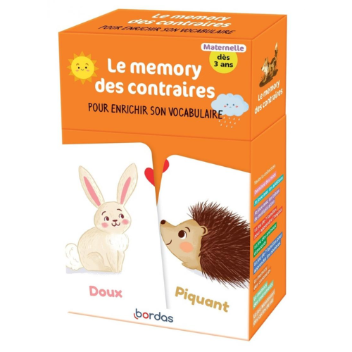 Le memory des contraires pour enrichir son vocabulaire