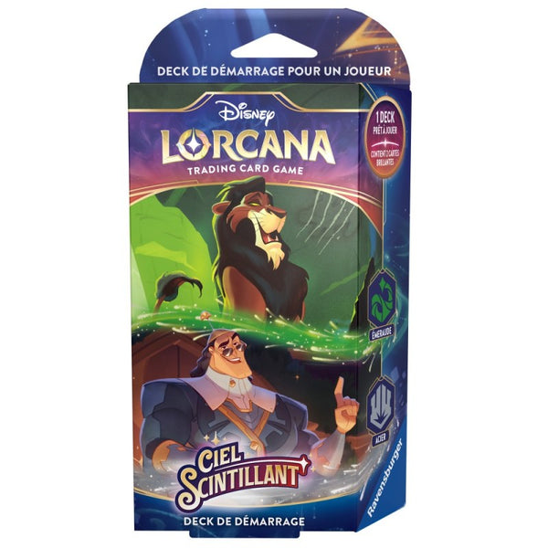 Deck de démarrage Disney Lorcana TCG (ACHAT LIMITÉ)